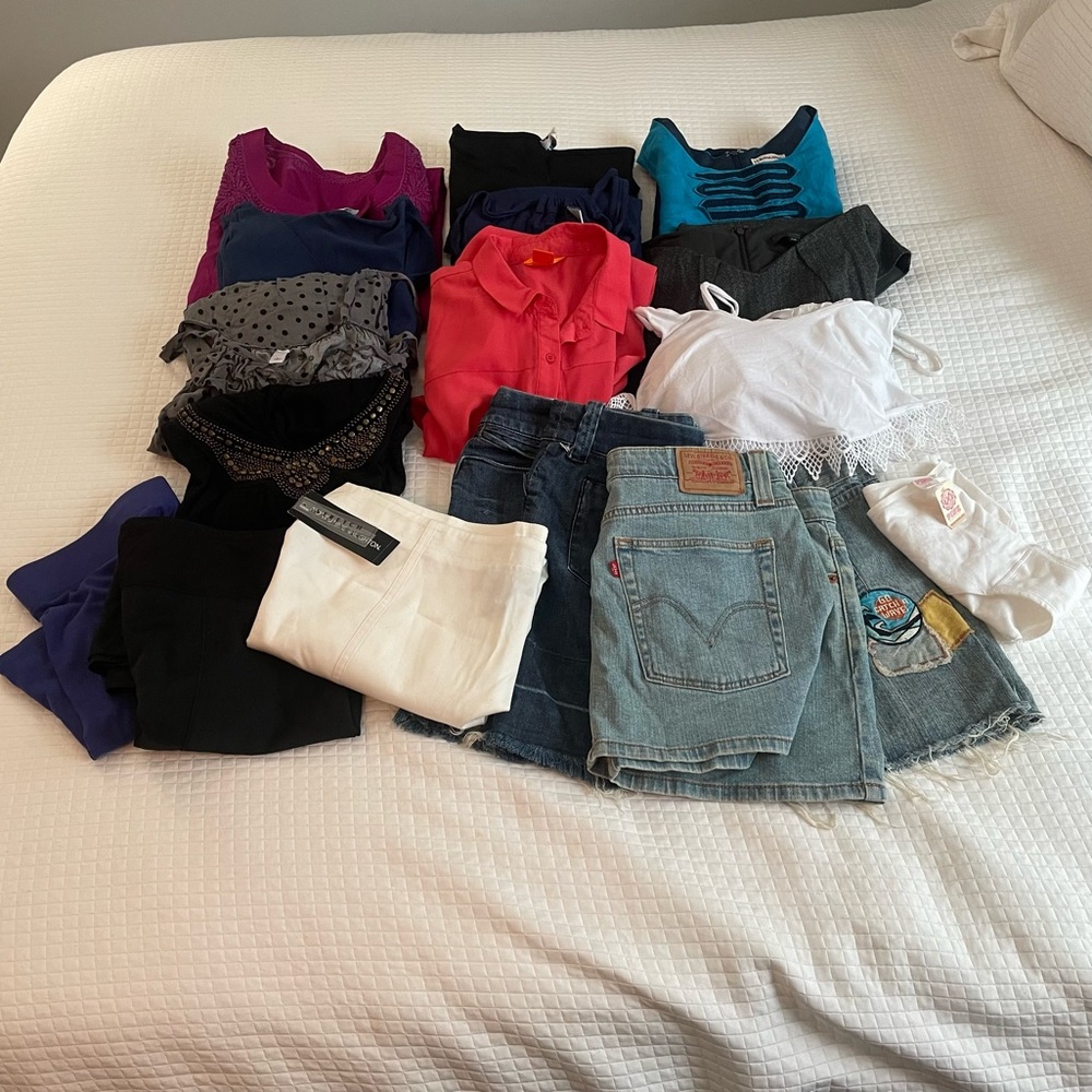 Lot of 16 Women’s Dresses/Skirts Size L